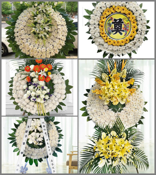 广东中山市东升镇坦背村花圈速递